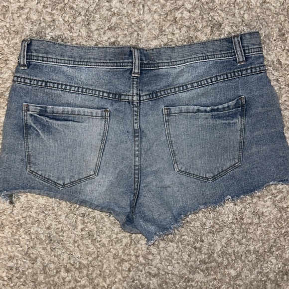 Free People Denim Cut Off Jean Shorts - Picture 4 of 4